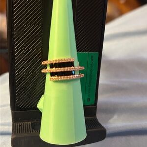 Black Onyx on Rose Gold